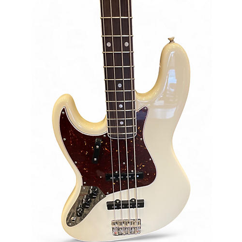 Fender Used Fender American Nintage II 1966 Jazz Bass Left Handed Olympic White Electric Bass Guitar Olympic White