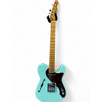 Used Fender American Original 60s Thinline Telecaster Surf Green Hollow Body Electric Guitar