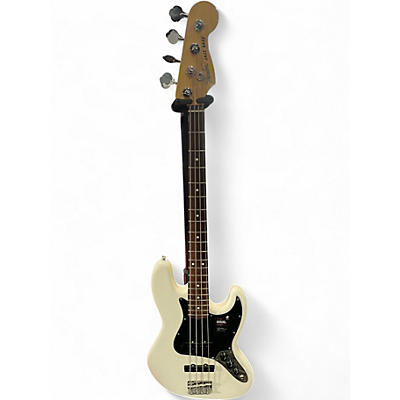 Used Fender American Performer Jazz Bass Alpine White Electric Bass Guitar