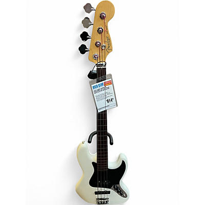 Used Fender American Performer Jazz Bass Polar White Electric Bass Guitar