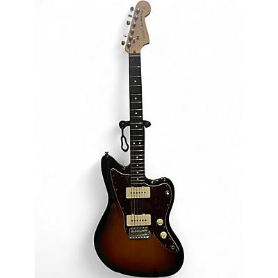Used Fender American Performer Jazzmaster 3 Tone Sunburst Solid Body Electric Guitar
