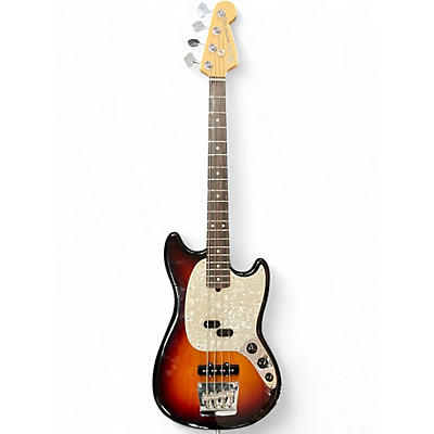 Used Fender American Performer Mustang Bass 3 Color Sunburst Electric Bass Guitar