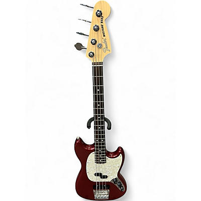 Used Fender American Performer Mustang Bass AUBERGINE Electric Bass Guitar