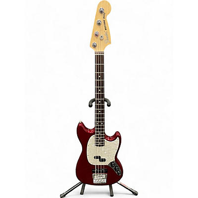 Fender Used Fender American Performer Mustang Bass Aubergine Electric Bass Guitar