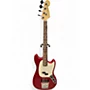 Used Fender American Performer Mustang Bass Red Electric Bass Guitar Red