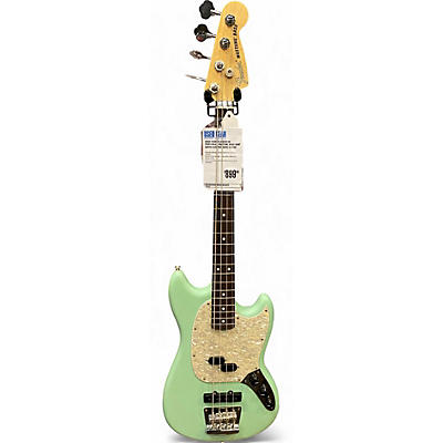 Fender Used Fender American Performer Mustang Bass Surf Green Electric Bass Guitar