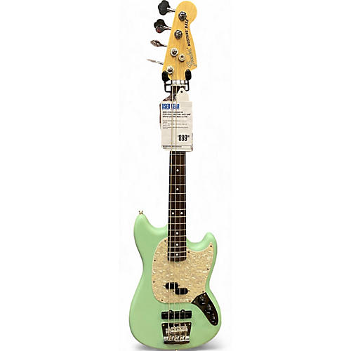 Fender Used Fender American Performer Mustang Bass Surf Green Electric Bass Guitar Surf Green