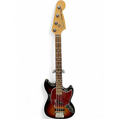 Used Fender American Performer Mustang Bass Tobacco Burst Electric Bass Guitar