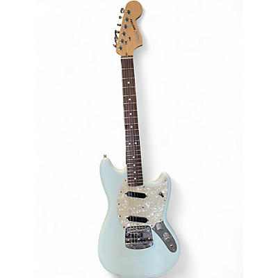 Used Fender American Performer Mustang Sonic Blue Solid Body Electric Guitar
