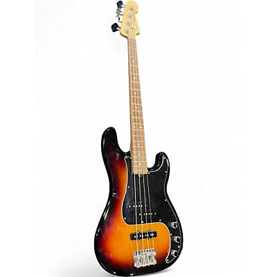 Used Fender American Performer Precision Bass 3 Tone Sunburst Electric Bass Guitar