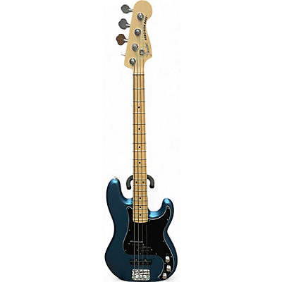 Used Fender American Performer Precision Bass Blue Electric Bass Guitar