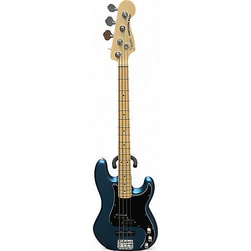 Used Fender American Performer Precision Bass Blue Electric Bass Guitar Blue