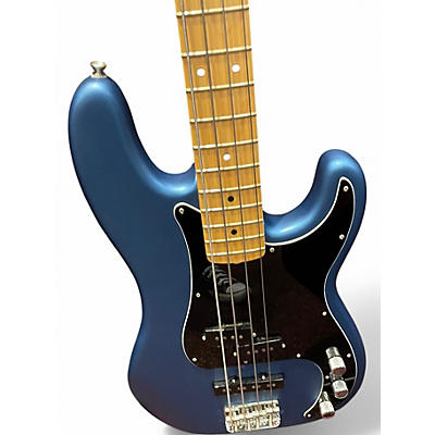 Used Fender American Performer Precision Bass Blue Electric Bass Guitar