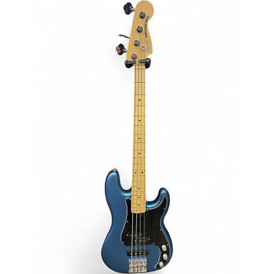 Used Fender American Performer Precision Bass Blue Electric Bass Guitar