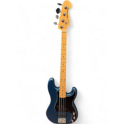 Used Fender American Performer Precision Bass Placid Blue Electric Bass Guitar
