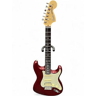 Used Fender American Performer Stratocaster HSS Aubergine Solid Body Electric Guitar