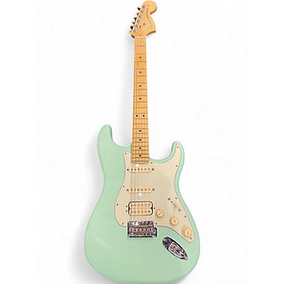 Used Fender American Performer Stratocaster HSS MATTE SURF GREEN Solid Body Electric Guitar