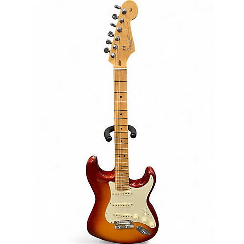 Used Fender American Performer Stratocaster HSS Natural Solid Body Electric Guitar Natural