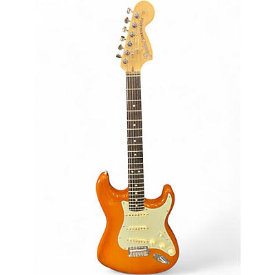 Used Fender American Performer Stratocaster SSS Amber Solid Body Electric Guitar