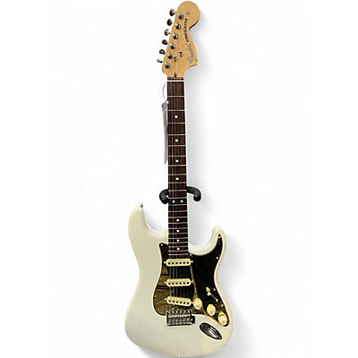 Used Fender American Performer Stratocaster SSS Antique White Solid Body Electric Guitar