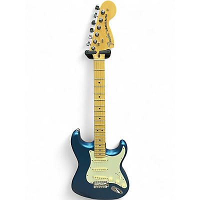 Used Fender American Performer Stratocaster SSS Faded Lake Placid Blue Solid Body Electric Guitar