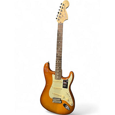 Used Fender American Performer Stratocaster SSS Honey Blonde Solid Body Electric Guitar