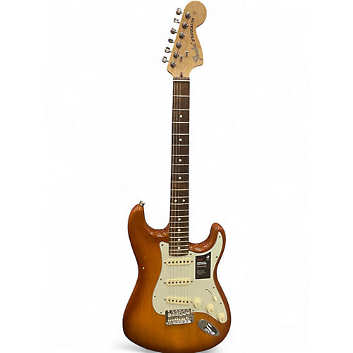 Used Fender American Performer Stratocaster SSS Honey Burst Solid Body Electric Guitar Honey Burst