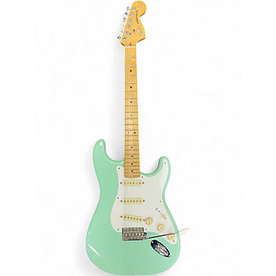 Used Fender American Performer Stratocaster SSS Surf Green Solid Body Electric Guitar