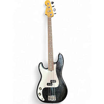Used Fender American Precision Bass LEFT BLACK Electric Bass Guitar
