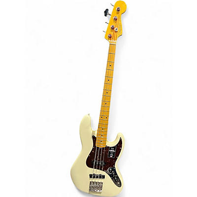 Used Fender American Pro II Jazz Bass w/mods Olympic White Electric Bass Guitar