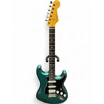 Used Fender American Professional Classic HSS Stratocaster Sherwood Green Metallic Solid Body Electric Guitar