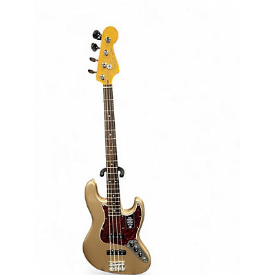 Used Fender American Professional Classic Jazz Bass Faded Firemist Gold Electric Bass Guitar