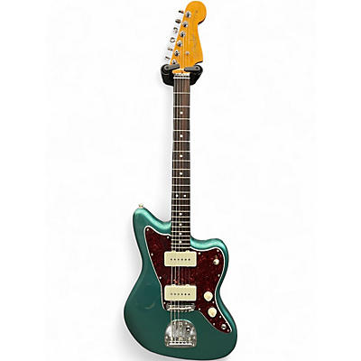 Used Fender American Professional Classic Jazzmaster Faded Sherwood Green Metallic Solid Body Electric Guitar