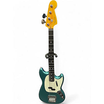 Used Fender American Professional Classic Mustang Bass Sherwood Green Metallic Electric Bass Guitar