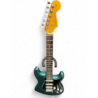 Used Fender American Professional Classic Stratocaster HSS Rosewood Sherwood Green Metallic Solid Body Electric Guitar