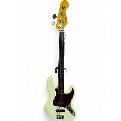 Fender Used Fender American Professional II Fretless Jazz Bass Olympic White Electric Bass Guitar