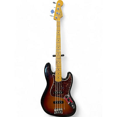 Used Fender American Professional II Jazz Bass 3 Color Sunburst Electric Bass Guitar