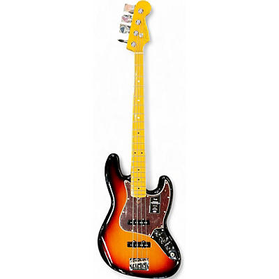 Used Fender American Professional II Jazz Bass 3 Color Sunburst Electric Bass Guitar