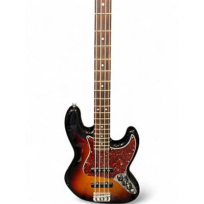 Used Fender American Professional II Jazz Bass 3 Tone Sunburst Electric Bass Guitar