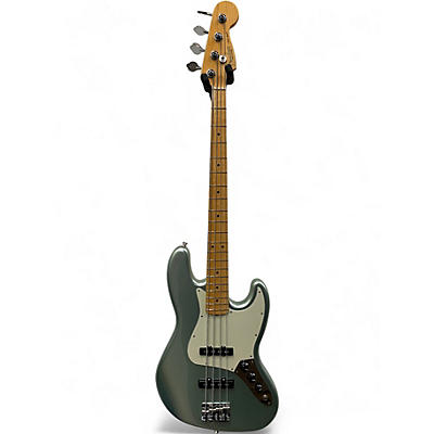 Used Fender American Professional II Jazz Bass Mystic Surf Green Electric Bass Guitar