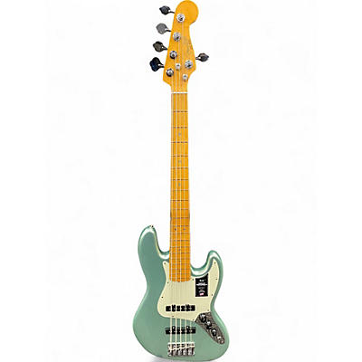 Used Fender American Professional II Jazz Bass Surf Green Electric Bass Guitar