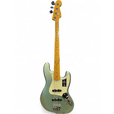 Used Fender American Professional II Jazz Bass Surf Green Electric Bass Guitar
