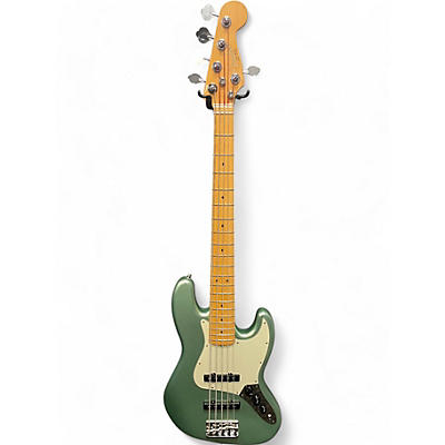 Used Fender American Professional II Jazz Bass V MYSTIC SEA FOAM GREEN Electric Bass Guitar