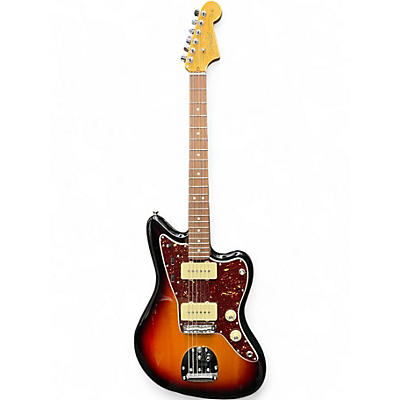 Used Fender American Professional II Jazzmaster 3 Tone Sunburst Solid Body Electric Guitar