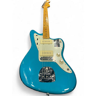 Used Fender American Professional II Jazzmaster Miami Blue Solid Body Electric Guitar