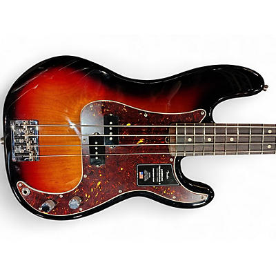 Used Fender American Professional II Precision Bass 2 Color Sunburst Electric Bass Guitar