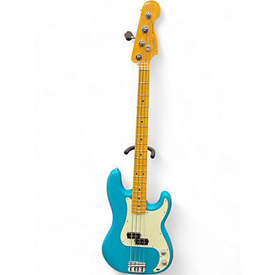 Used Fender American Professional II Precision Bass MIAMI BLUE Electric Bass Guitar