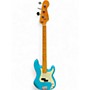 Used Fender American Professional II Precision Bass Miami Blue Electric Bass Guitar Miami Blue