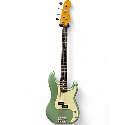 Used Fender American Professional II Precision Bass Mystic Surf Green Electric Bass Guitar