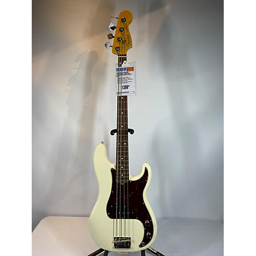 Fender Used Fender American Professional II Precision Bass Olympic White Electric Bass Guitar Olympic White